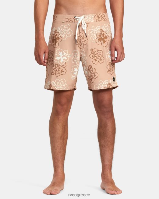 R422N81001 toppe 16 παντελόνι RVCA για άνδρες και γυναίκες χακί πυθμένα