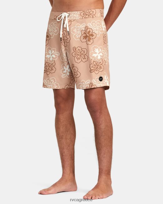 R422N81001 toppe 16 παντελόνι RVCA για άνδρες και γυναίκες χακί πυθμένα