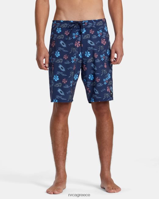 R422N81011 va boardshort 19 RVCA για άνδρες και γυναίκες ΠΟΛΕΜΙΚΟ ΝΑΥΤΙΚΟ πυθμένα