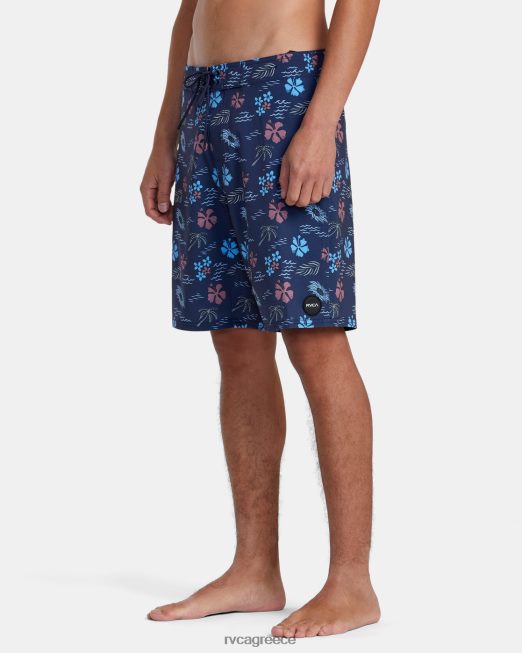 R422N81011 va boardshort 19 RVCA για άνδρες και γυναίκες ΠΟΛΕΜΙΚΟ ΝΑΥΤΙΚΟ πυθμένα