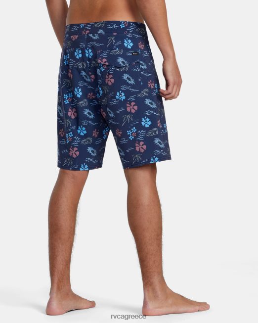 R422N81011 va boardshort 19 RVCA για άνδρες και γυναίκες ΠΟΛΕΜΙΚΟ ΝΑΥΤΙΚΟ πυθμένα