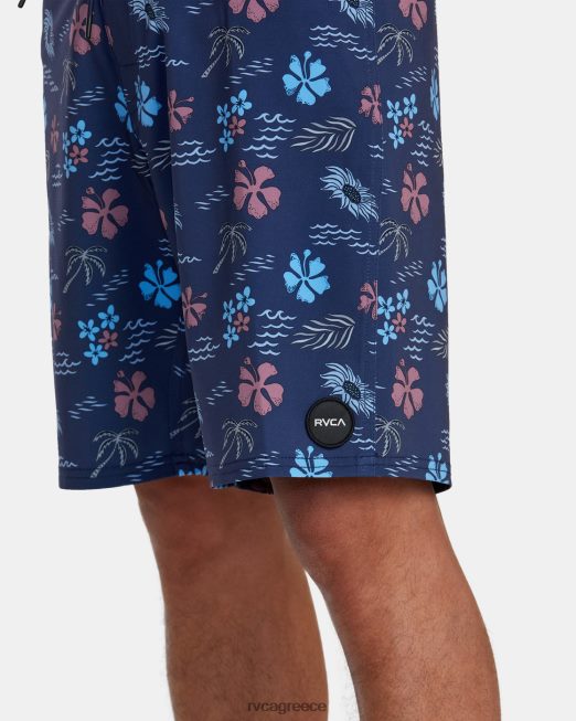 R422N81011 va boardshort 19 RVCA για άνδρες και γυναίκες ΠΟΛΕΜΙΚΟ ΝΑΥΤΙΚΟ πυθμένα