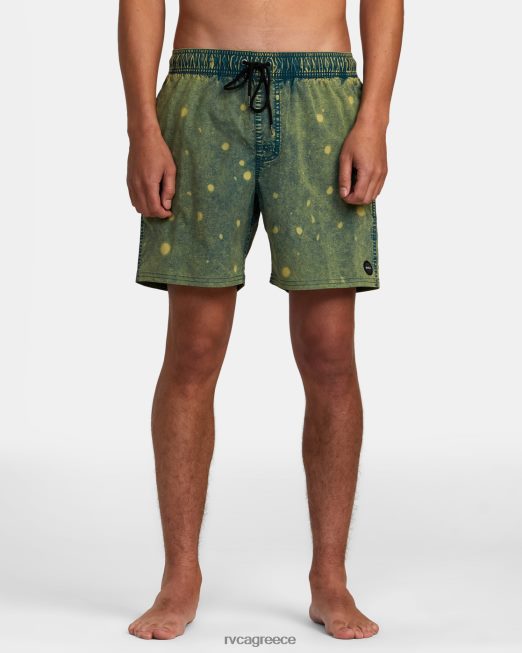 R422N81014 μανιακό ελαστικό σορτς μέσης βαμμένο με γραβάτα 17 RVCA για άνδρες και γυναίκες έλος πυθμένα