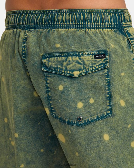 R422N81014 μανιακό ελαστικό σορτς μέσης βαμμένο με γραβάτα 17 RVCA για άνδρες και γυναίκες έλος πυθμένα