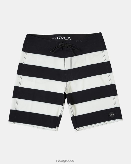 R422N81015 va boardshort 19 RVCA για άνδρες και γυναίκες μαύρο άσπρο πυθμένα