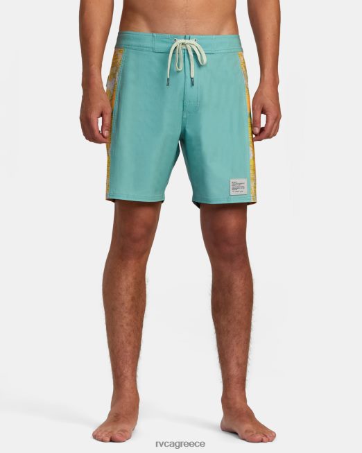R422N81023 κομμένο φοίνικα 17 boardshort RVCA για άνδρες και γυναίκες πράσινη ομίχλη πυθμένα