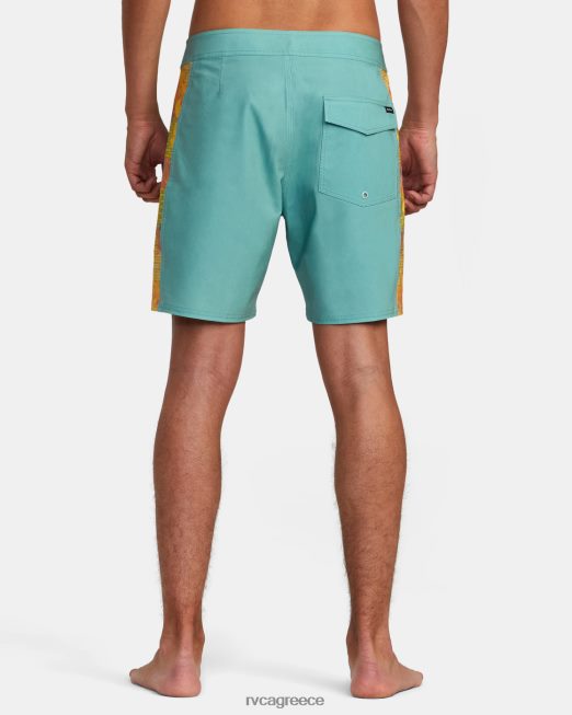 R422N81023 κομμένο φοίνικα 17 boardshort RVCA για άνδρες και γυναίκες πράσινη ομίχλη πυθμένα