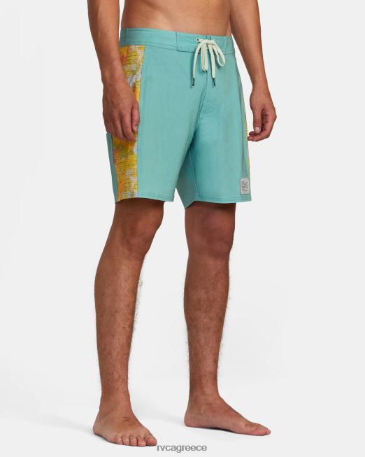 R422N81023 κομμένο φοίνικα 17 boardshort RVCA για άνδρες και γυναίκες πράσινη ομίχλη πυθμένα