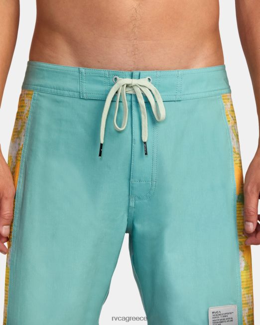 R422N81023 κομμένο φοίνικα 17 boardshort RVCA για άνδρες και γυναίκες πράσινη ομίχλη πυθμένα