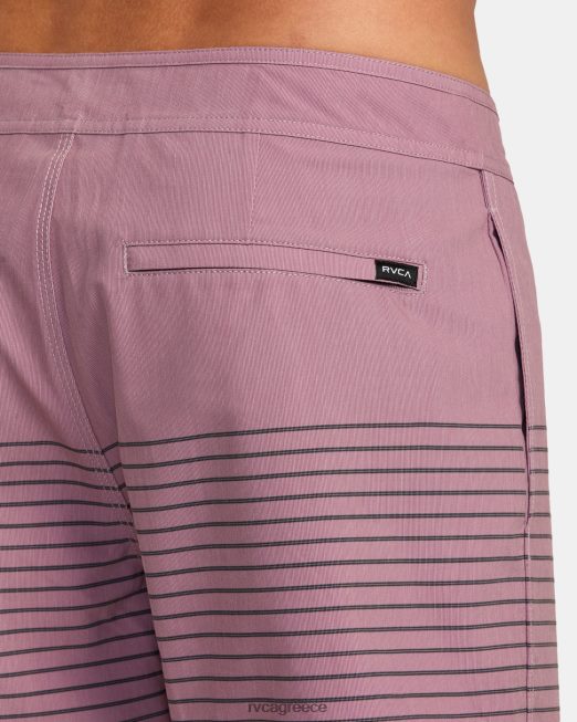 R422N81072 Curren boardshort 18 RVCA για άνδρες και γυναίκες λεβάντα πυθμένα