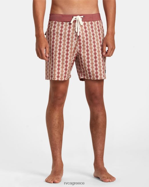 R422N8128 σορτς brookes 16 RVCA για άνδρες και γυναίκες κιννάβαρι πυθμένα