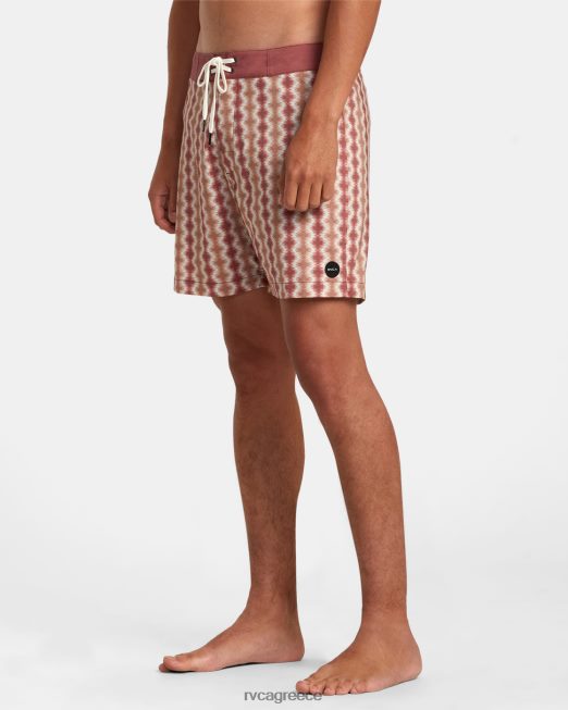 R422N8128 σορτς brookes 16 RVCA για άνδρες και γυναίκες κιννάβαρι πυθμένα