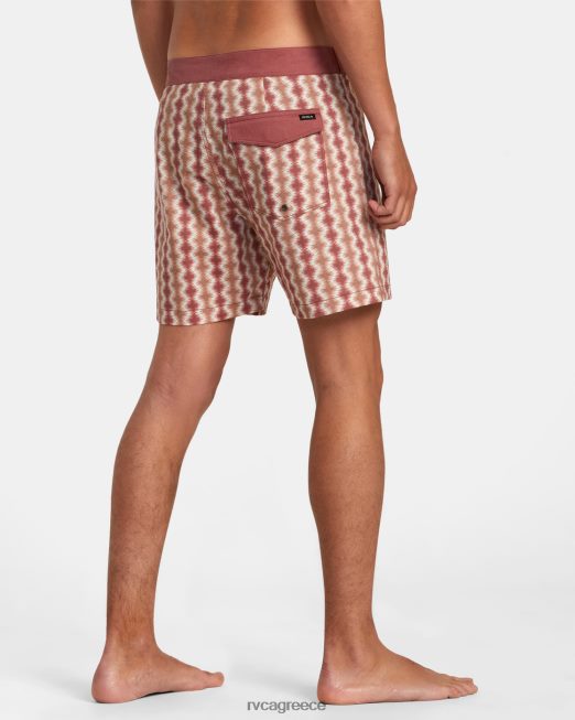 R422N8128 σορτς brookes 16 RVCA για άνδρες και γυναίκες κιννάβαρι πυθμένα
