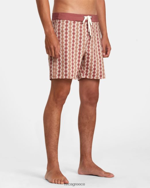 R422N8128 σορτς brookes 16 RVCA για άνδρες και γυναίκες κιννάβαρι πυθμένα