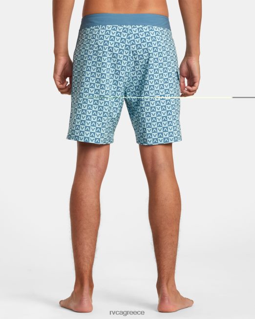 R422N8146 ανήσυχο παντελόνι 17 RVCA για άνδρες και γυναίκες μπλε πυθμένα