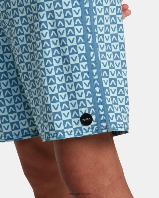 R422N8146 ανήσυχο παντελόνι 17 RVCA για άνδρες και γυναίκες μπλε πυθμένα