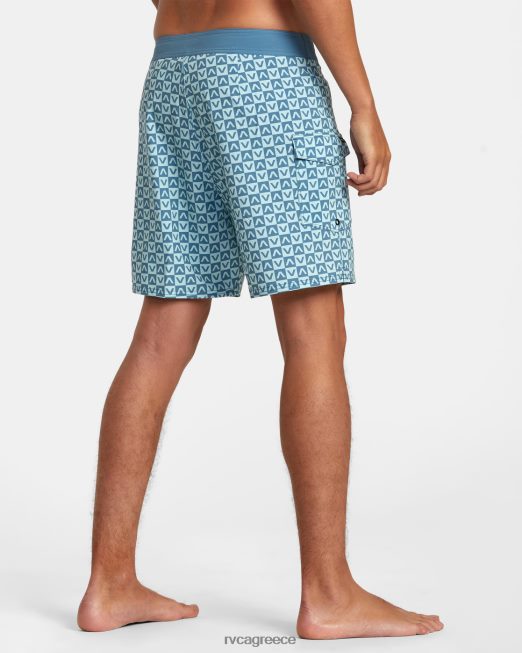 R422N8146 ανήσυχο παντελόνι 17 RVCA για άνδρες και γυναίκες μπλε πυθμένα