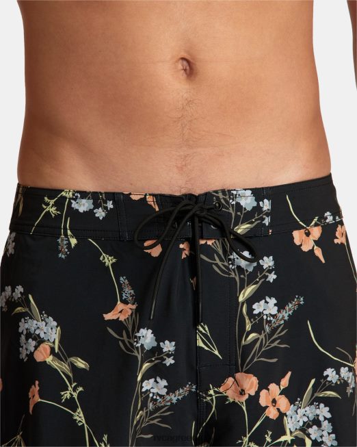 R422N8151 va boardshort 19 RVCA για άνδρες και γυναίκες μεσάνυχτα πυθμένα