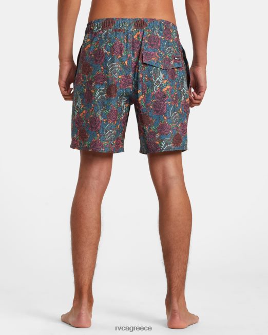 R422N8185 Σορτς σανίδα ελαστική μέσης martin ander 17 RVCA για άνδρες και γυναίκες πολυ πυθμένα