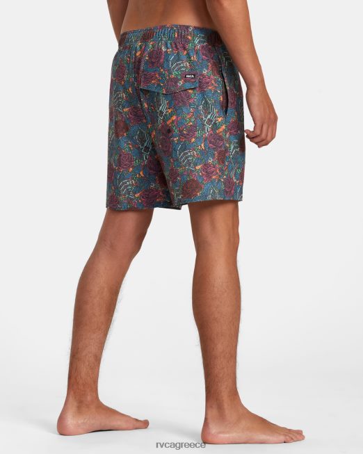 R422N8185 Σορτς σανίδα ελαστική μέσης martin ander 17 RVCA για άνδρες και γυναίκες πολυ πυθμένα