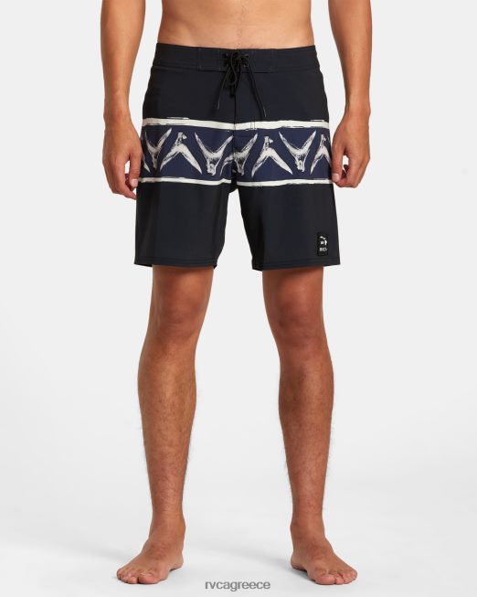R422N8189 θρύλος της Χαβάης και mana boardshorts 18 RVCA για άνδρες και γυναίκες μαύρος πυθμένα