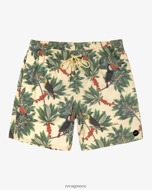 R422N8198 Barnes ελαστικό σορτς μέσης 17 RVCA για άνδρες και γυναίκες μπανάνα πυθμένα