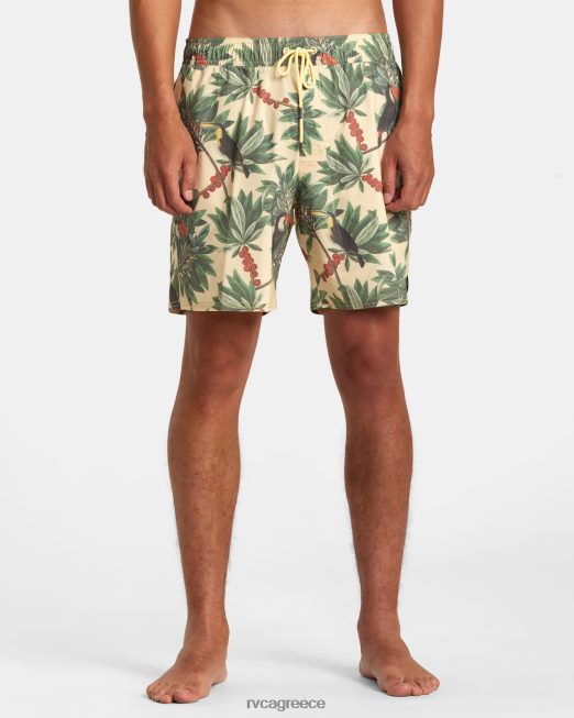 R422N8198 Barnes ελαστικό σορτς μέσης 17 RVCA για άνδρες και γυναίκες μπανάνα πυθμένα