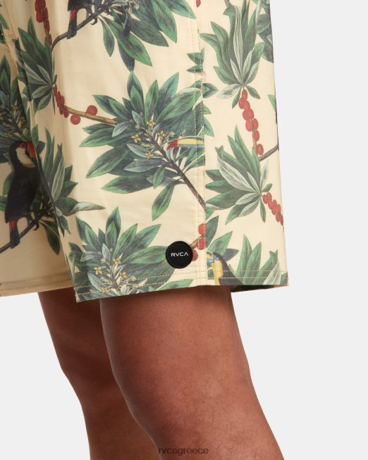 R422N8198 Barnes ελαστικό σορτς μέσης 17 RVCA για άνδρες και γυναίκες μπανάνα πυθμένα