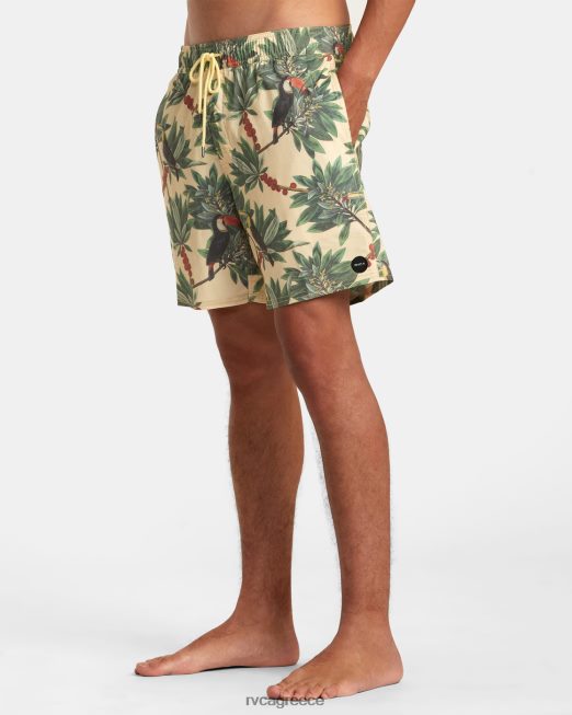 R422N8198 Barnes ελαστικό σορτς μέσης 17 RVCA για άνδρες και γυναίκες μπανάνα πυθμένα