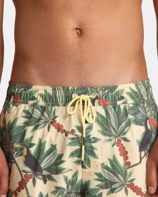 R422N8198 Barnes ελαστικό σορτς μέσης 17 RVCA για άνδρες και γυναίκες μπανάνα πυθμένα