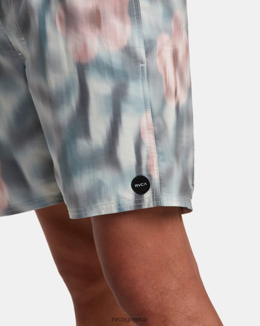 R422N8209 Πέρυ 17 ελαστικό σορτς μέσης RVCA για άνδρες και γυναίκες λευκαντικό πυθμένα