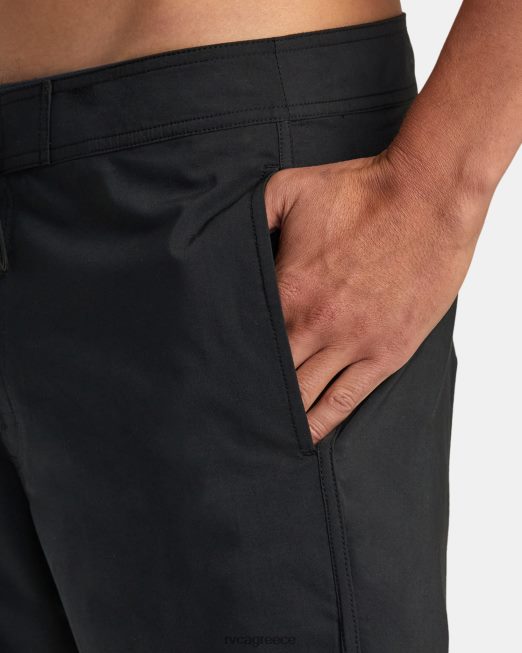 R422N8323 σορτς freeport 16 RVCA για άνδρες και γυναίκες μαύρος πυθμένα