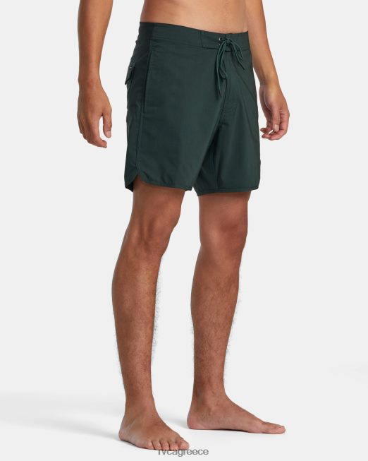 R422N8325 σορτς freeport 16 RVCA για άνδρες και γυναίκες κυνηγός πράσινος πυθμένα
