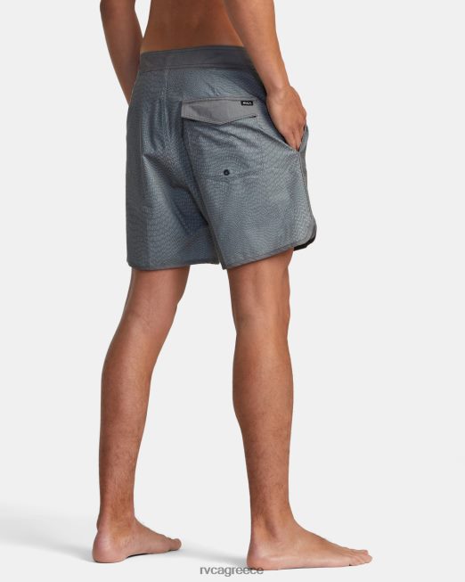 R422N8326 σορτς freeport 16 RVCA για άνδρες και γυναίκες μαύρος πυθμένα