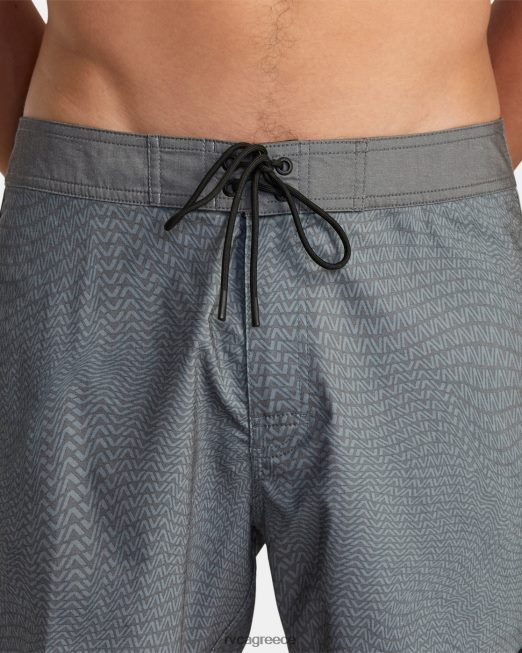 R422N8326 σορτς freeport 16 RVCA για άνδρες και γυναίκες μαύρος πυθμένα