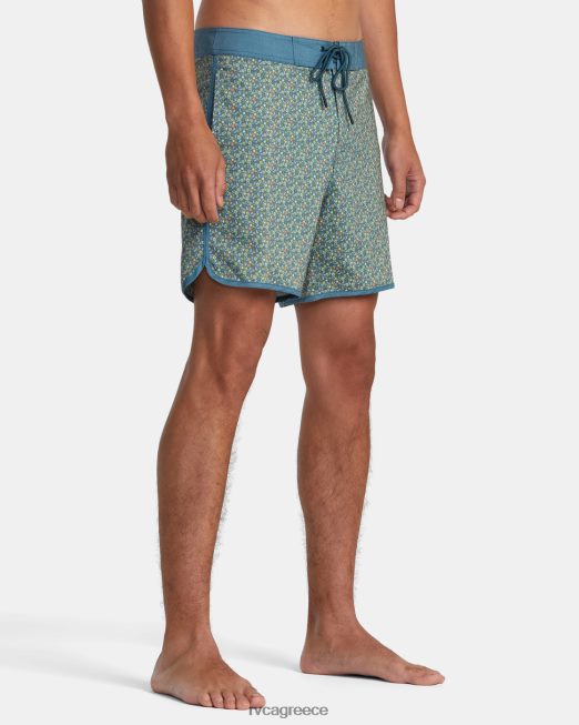 R422N8334 σορτς freeport 16 RVCA για άνδρες και γυναίκες μπλε πάπιας πυθμένα