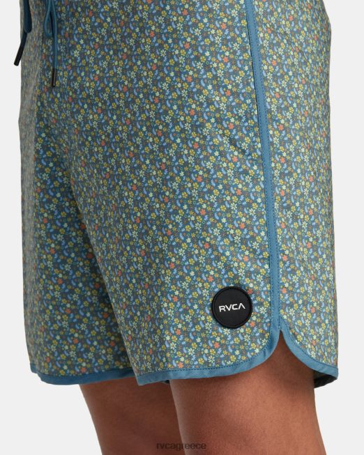 R422N8334 σορτς freeport 16 RVCA για άνδρες και γυναίκες μπλε πάπιας πυθμένα