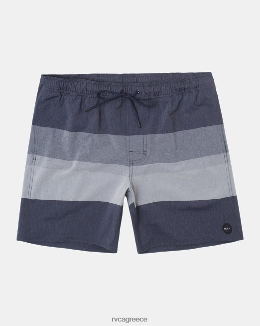 R422N839 westport yarndye ελαστικό σορτς μέσης 17 RVCA για άνδρες και γυναίκες κυκλοθυμικό μπλε πυθμένα