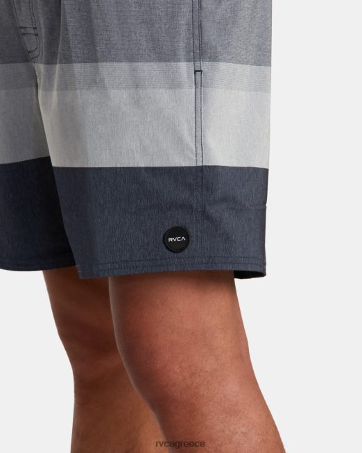 R422N839 westport yarndye ελαστικό σορτς μέσης 17 RVCA για άνδρες και γυναίκες κυκλοθυμικό μπλε πυθμένα