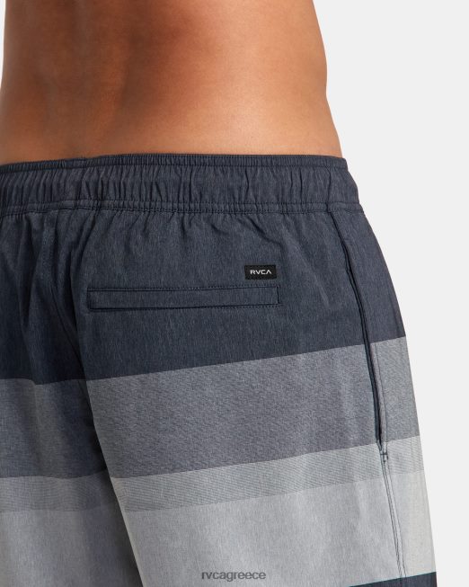 R422N839 westport yarndye ελαστικό σορτς μέσης 17 RVCA για άνδρες και γυναίκες κυκλοθυμικό μπλε πυθμένα