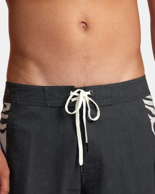 R422N841 επιτραπέζιο σορτς bali 17 RVCA για άνδρες και γυναίκες μαύρος πυθμένα