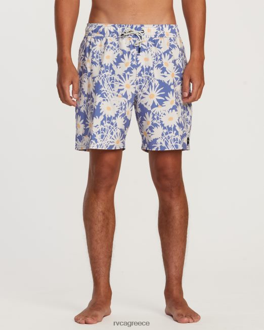 R422N8444 va pigment ελαστικό σορτς μέσης 17 RVCA για άνδρες και γυναίκες ακτή πυθμένα