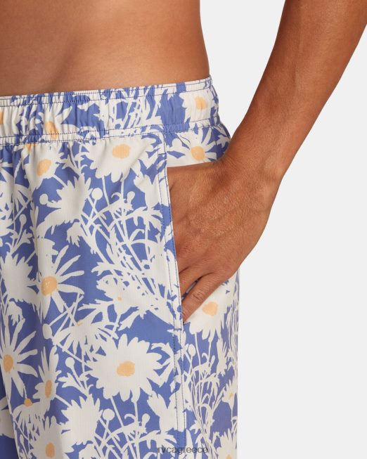 R422N8444 va pigment ελαστικό σορτς μέσης 17 RVCA για άνδρες και γυναίκες ακτή πυθμένα