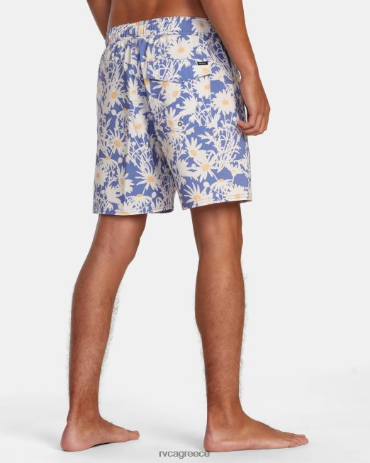 R422N8444 va pigment ελαστικό σορτς μέσης 17 RVCA για άνδρες και γυναίκες ακτή πυθμένα