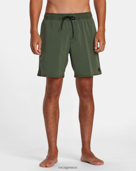 R422N8447 va pigment ελαστικό σορτς μέσης 17 RVCA για άνδρες και γυναίκες νεφρίτης πυθμένα