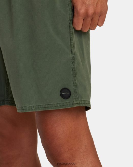 R422N8447 va pigment ελαστικό σορτς μέσης 17 RVCA για άνδρες και γυναίκες νεφρίτης πυθμένα