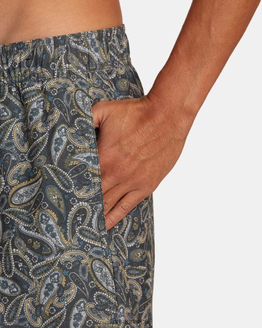 R422N8473 σορτς ατλάς ελαστική μέσης 17 RVCA για άνδρες και γυναίκες multi 2 πυθμένα