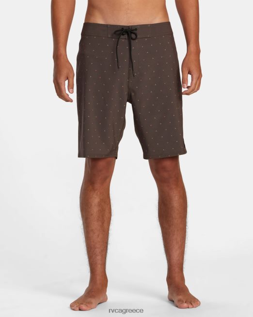R422N8485 va boardshort 19 RVCA για άνδρες και γυναίκες καφέ βομβάης πυθμένα