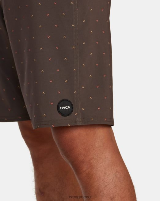 R422N8485 va boardshort 19 RVCA για άνδρες και γυναίκες καφέ βομβάης πυθμένα