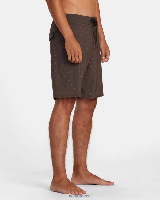 R422N8485 va boardshort 19 RVCA για άνδρες και γυναίκες καφέ βομβάης πυθμένα